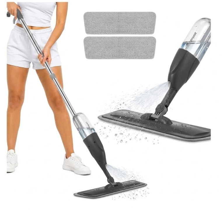 FLAT MOP WITH WASHER FOR CLEANING 38 cm + 3x OVERLAY + TANK