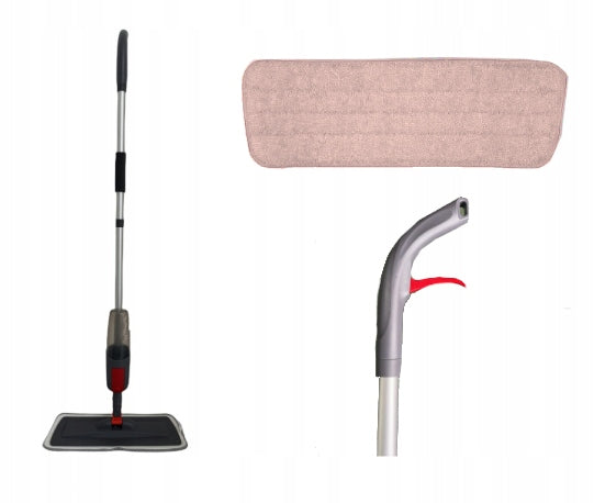 FLAT MOP WITH WASHER TANK 350ML MICROFIBER LONG 118CM Brand no brand