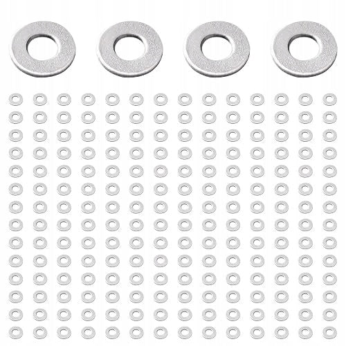 FLAT WASHERS M2X5X0.5 MM STAINLESS STEEL 304 SET OF 200 PCS.