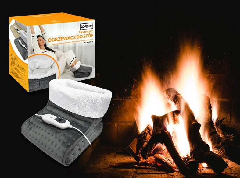 FLEECE LEG HEATING SHOE ELECTRIC HEATER REMOTE CONTROL TIMER GREY Manufacturer code ADG.G830