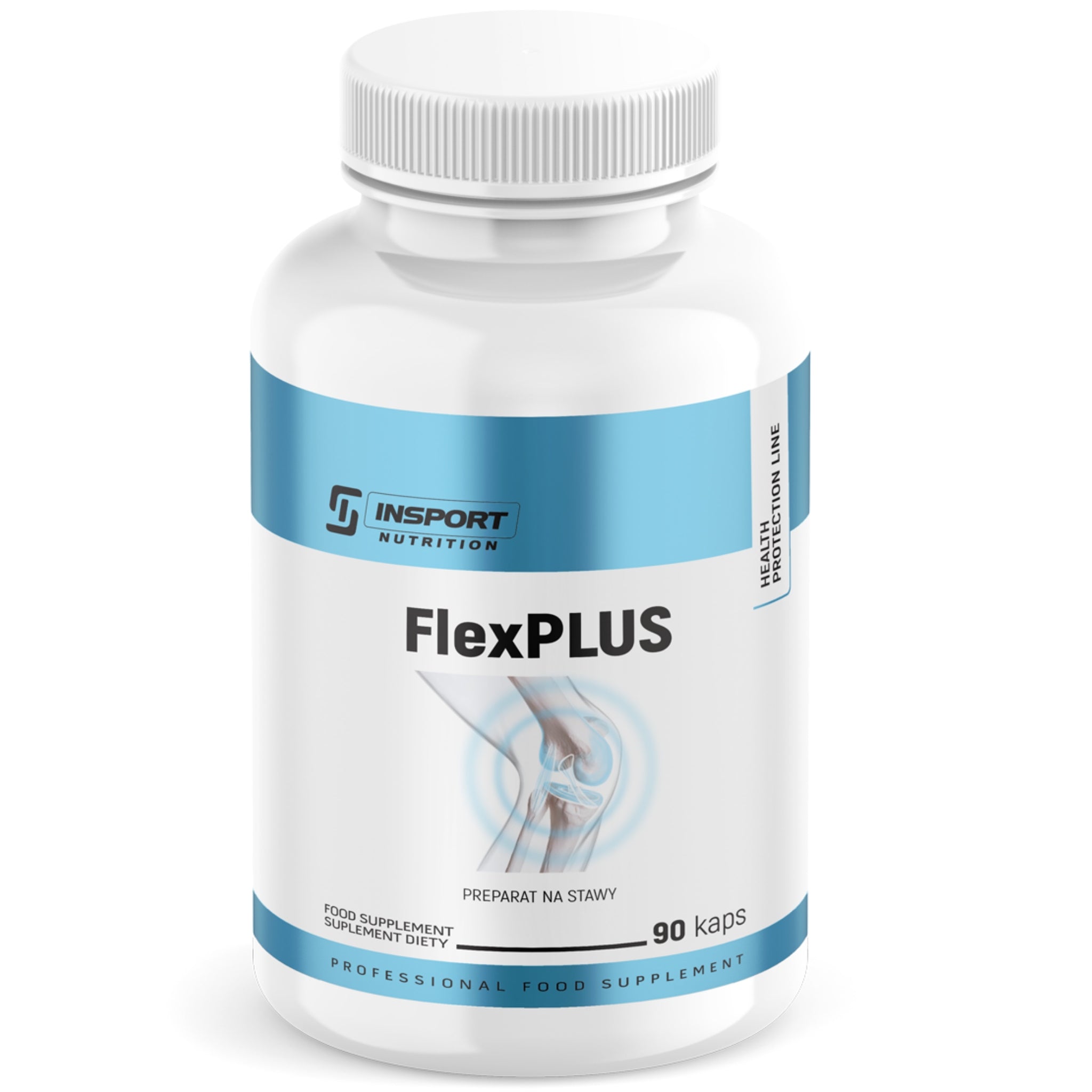 FLEX PLUS 90 kap COLLAGEN MSM GLUCOSAMINE CHONDROITIN BONE JOINTS | INSPORT Packaging status original