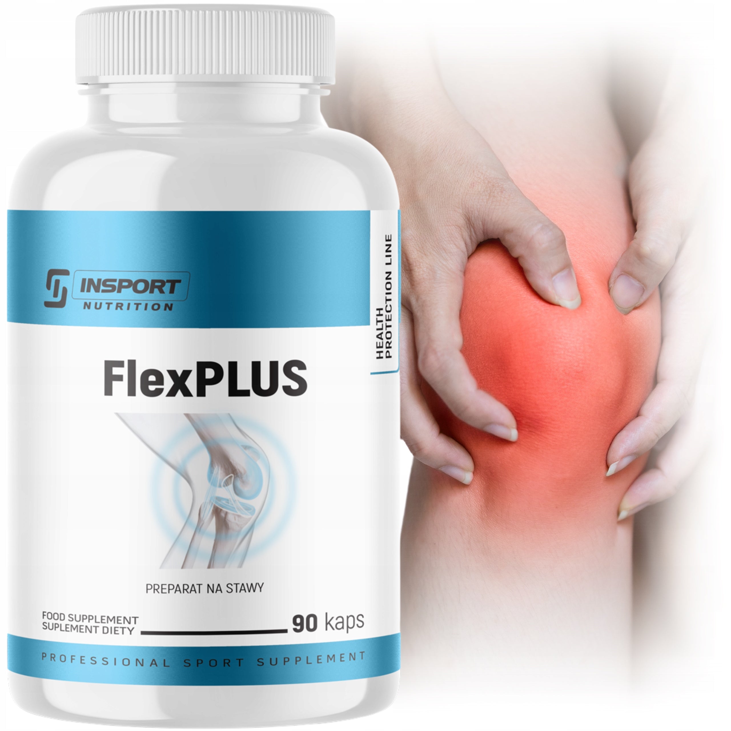 FLEX PLUS 90 kap COLLAGEN MSM GLUCOSAMINE CHONDROITIN BONE JOINTS | INSPORT