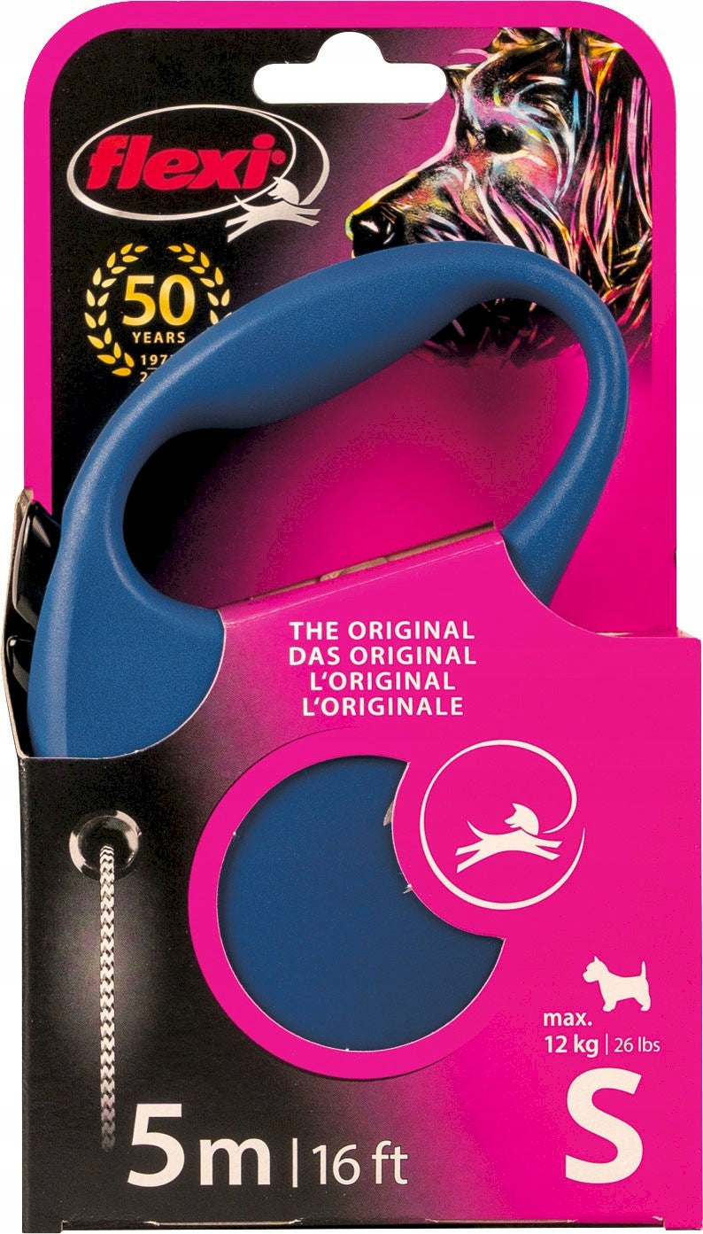 FLEXI Fun Lanyard Rope For Dog S / 5m Blue Packaging status original