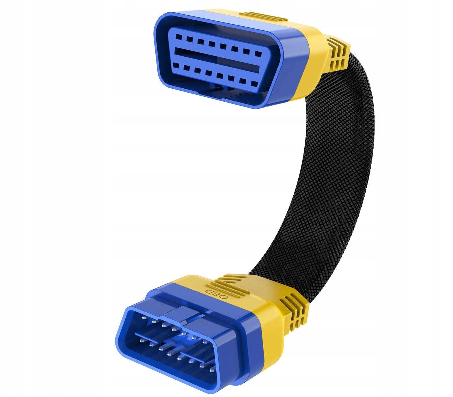FLEXIBLE EXTENSION SOLID OBD 2 II EXTENSION CABLE ADAPTER 30cm eOBD CABLE