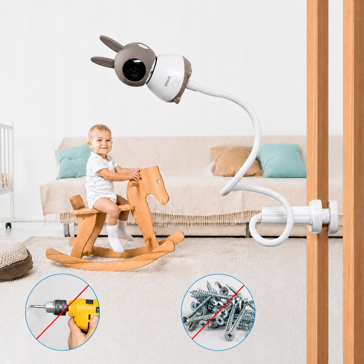 FLEXIBLE HOLDER FOR BABY MONITOR ELECTRONIC CAMERA MOUNT Brand no brand