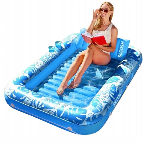 FLOAT MATTRESS 178X117CM 2 PEOPLE WITH PILLOW AND WATER COOLING