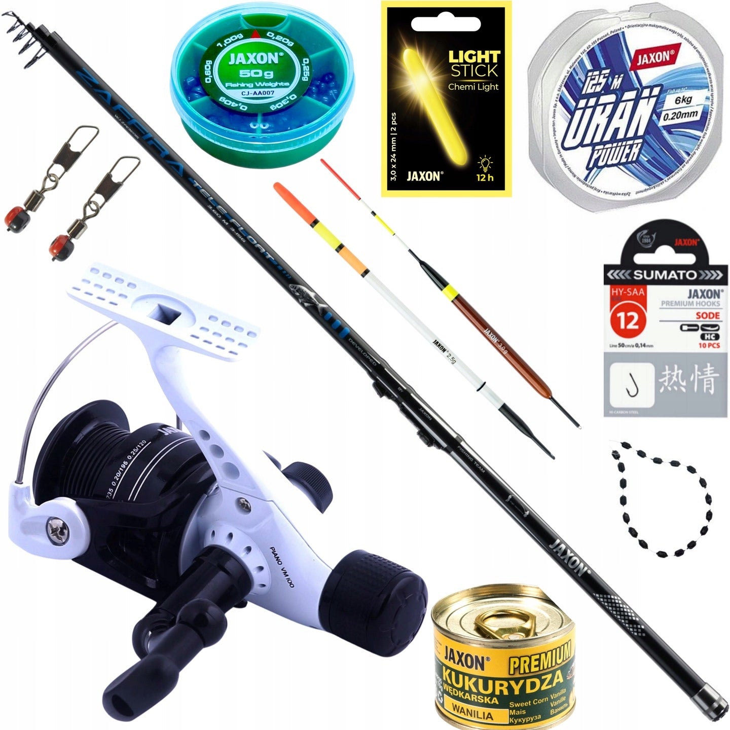 FLOAT SET rod + reel + accessories FOR FLOAT JAXON