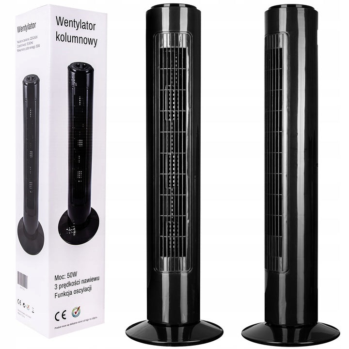 FLOOR COlumn Fan STANDING black