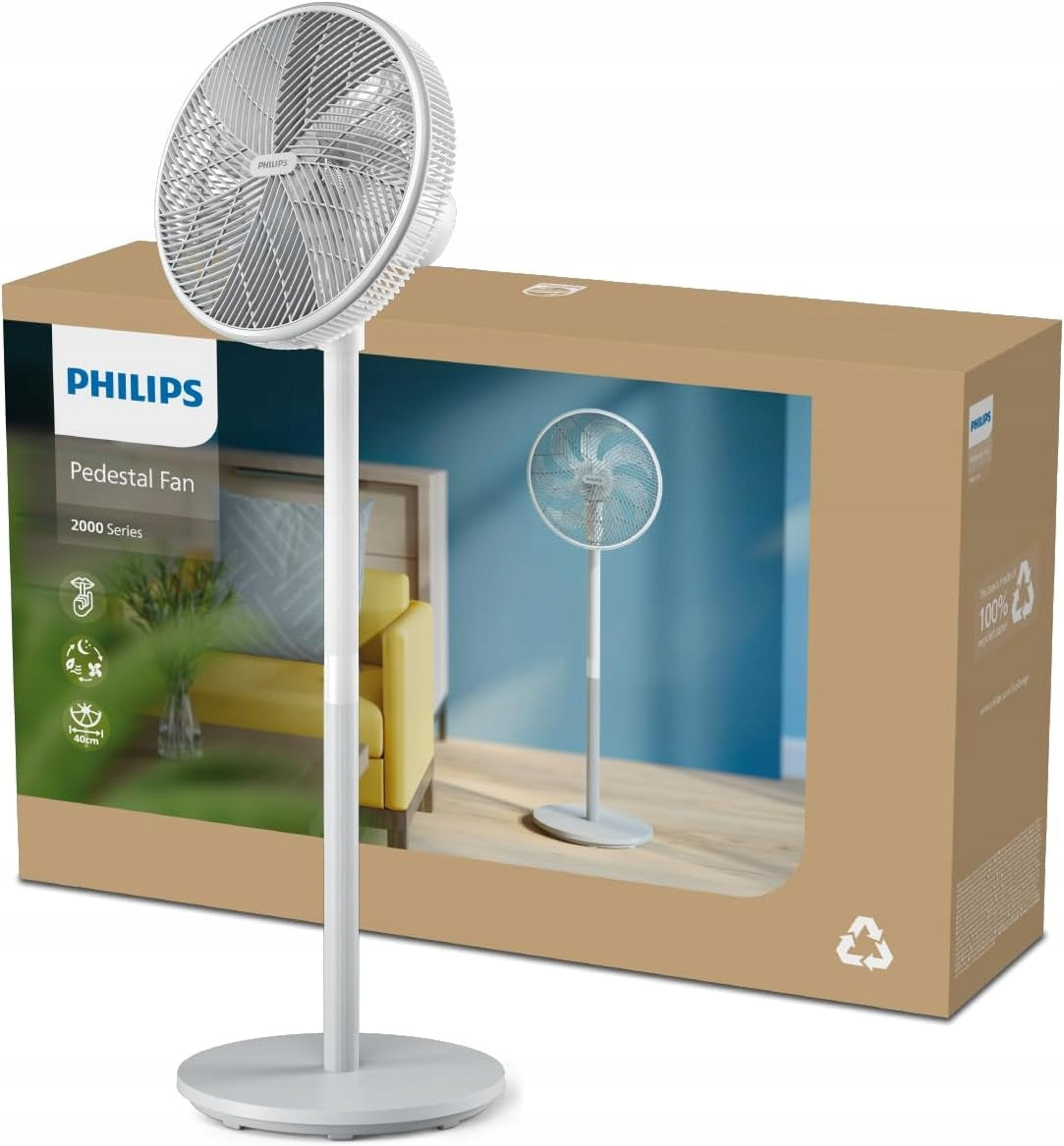 FLOOR FAN PHILIPS Series 2000 CX2550/00 50W 3 MODES