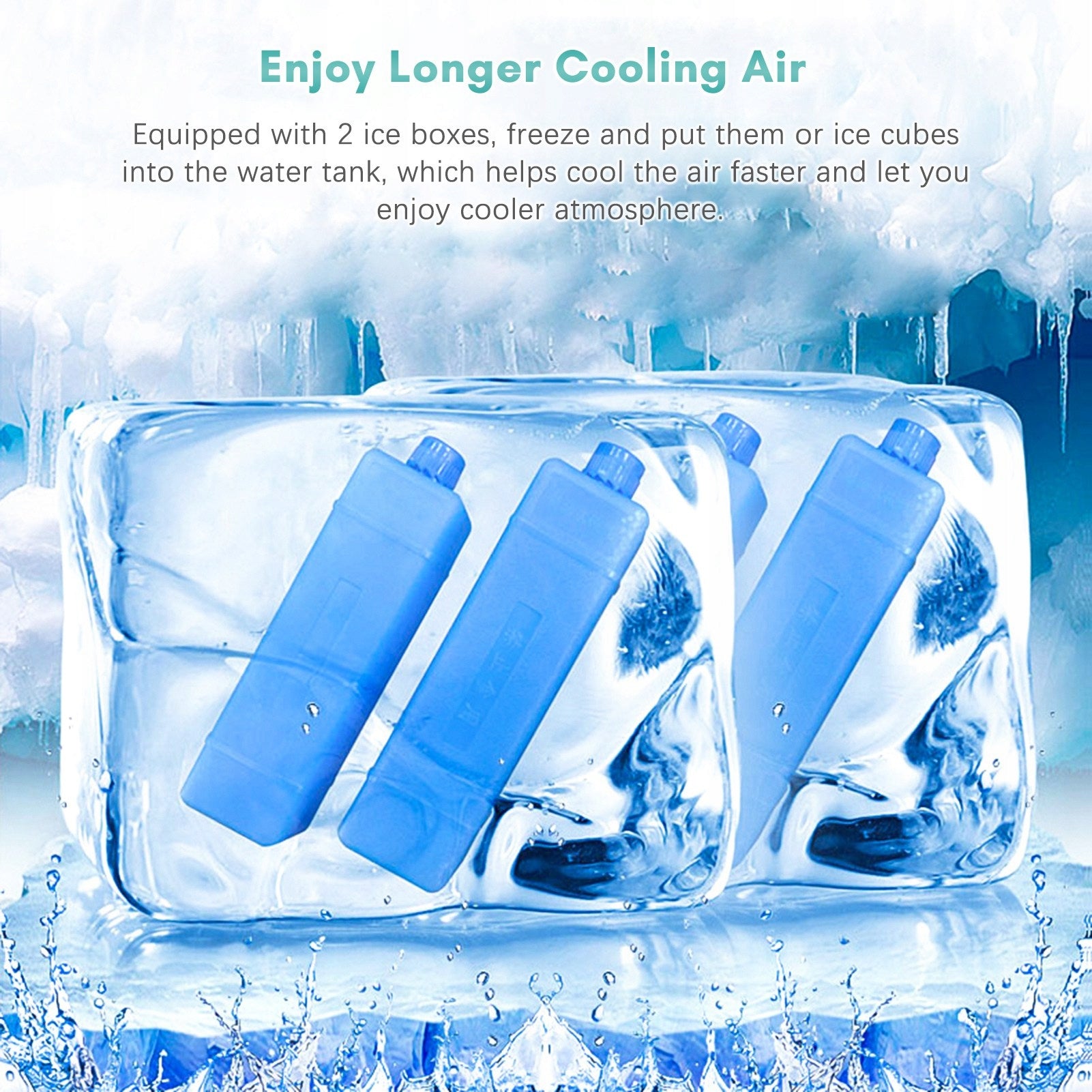 FLOOR FAN PORTABLE AIR CONDITIONING FAN WITH TIMER 65W 10L Brand no brand