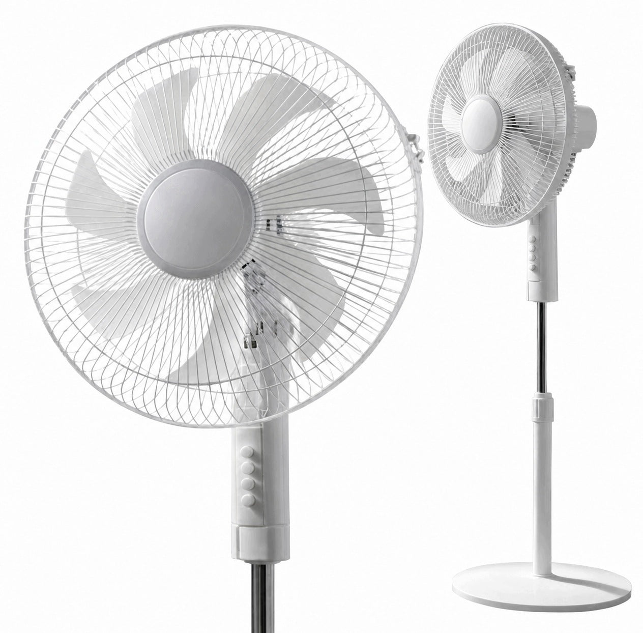 FLOOR FAN STANDING FAN QUIET STRONG LARGE 7 BLADES 3 GEARS