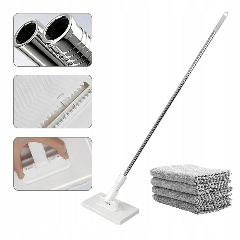FLOOR MOP WITH REUSABLE CLEANING CLOTHS