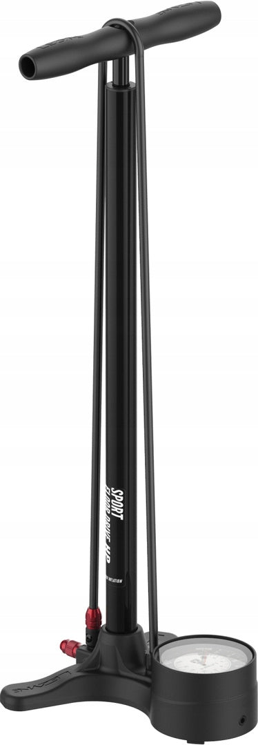 FLOOR PUMP LEZYNEE SPORT FLOOR DRIVE 3.5 TO 15 BAR PRESTA FV PRESSURE GAUGE