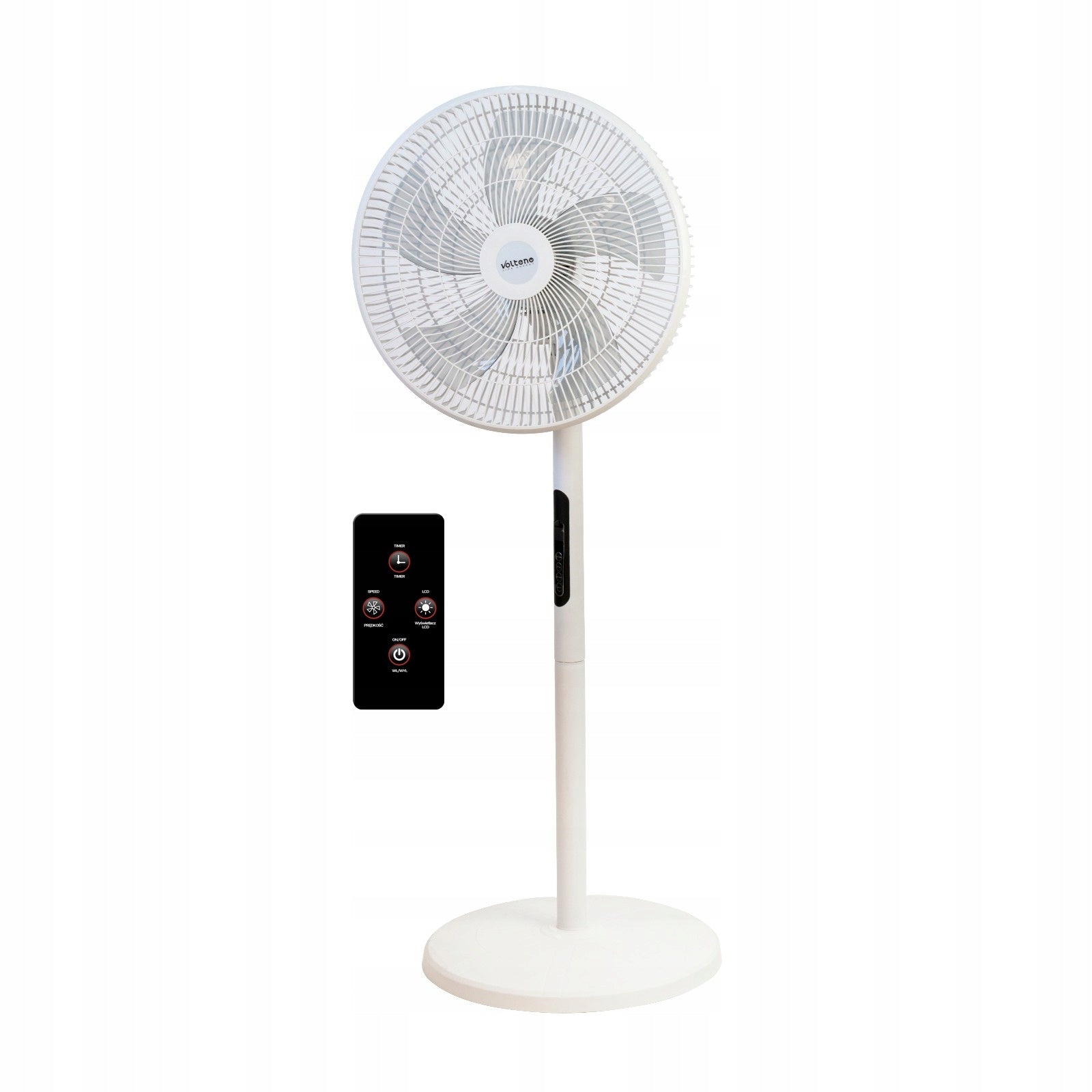 FLOOR STANDING FAN 35W WHITE QUIET REMOTE CONTROL