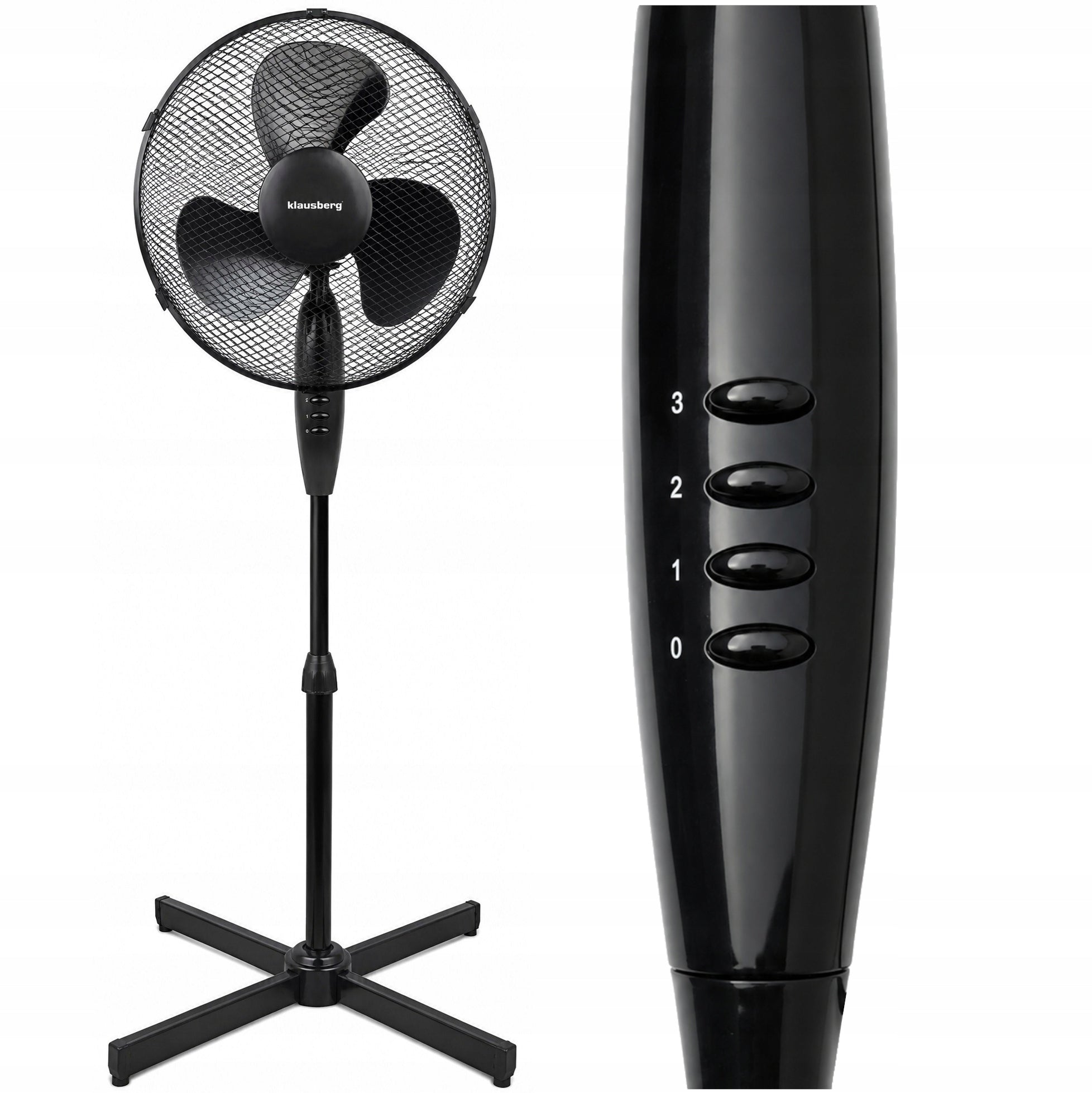 FLOOR STANDING FAN FOR HOME WORK QUIET SOLID STRONG 50W
