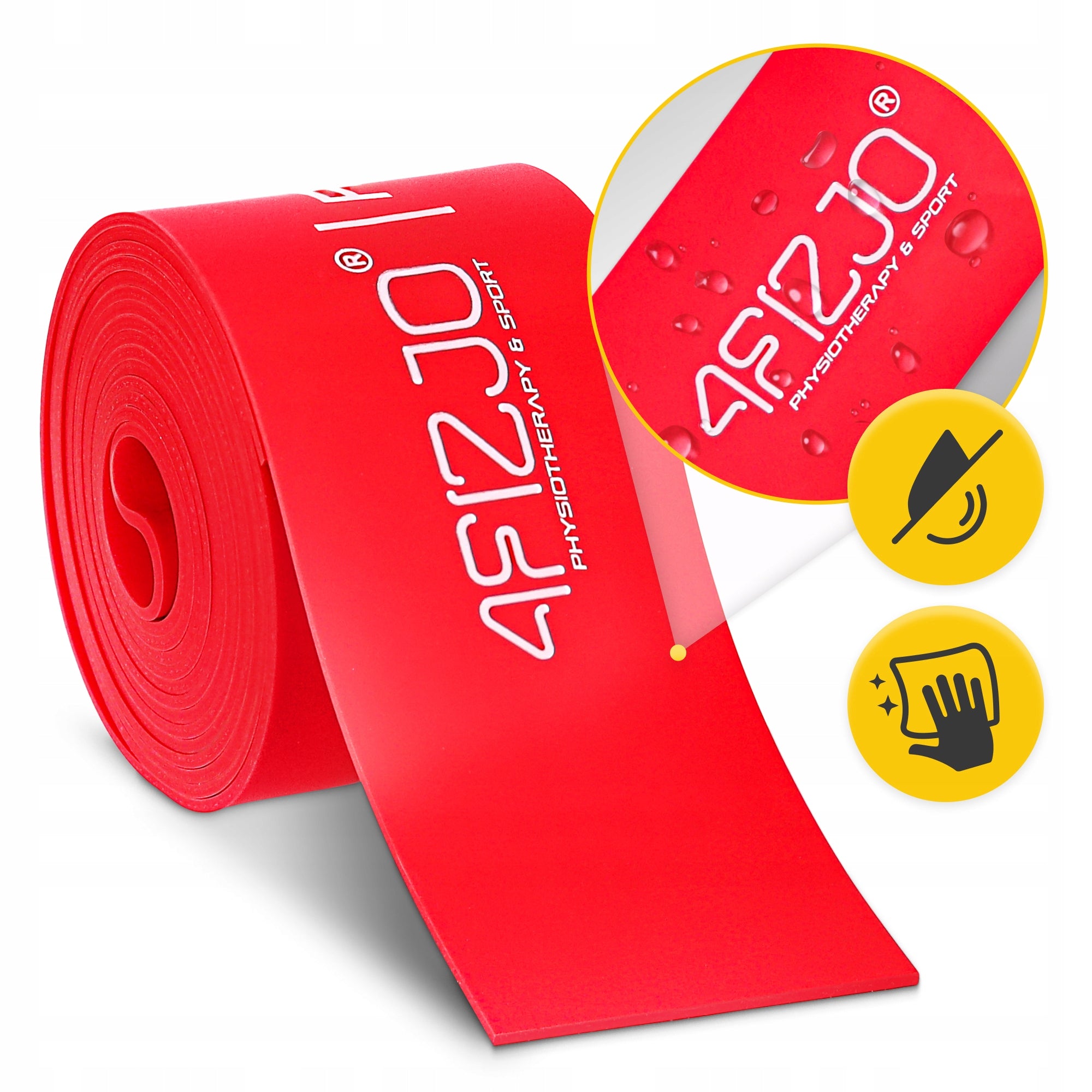 FLOSS BAND COMPRESSION TAPE RUBBER FOR FLOSSING MUSCLE REHABILITATION 1MM Color red