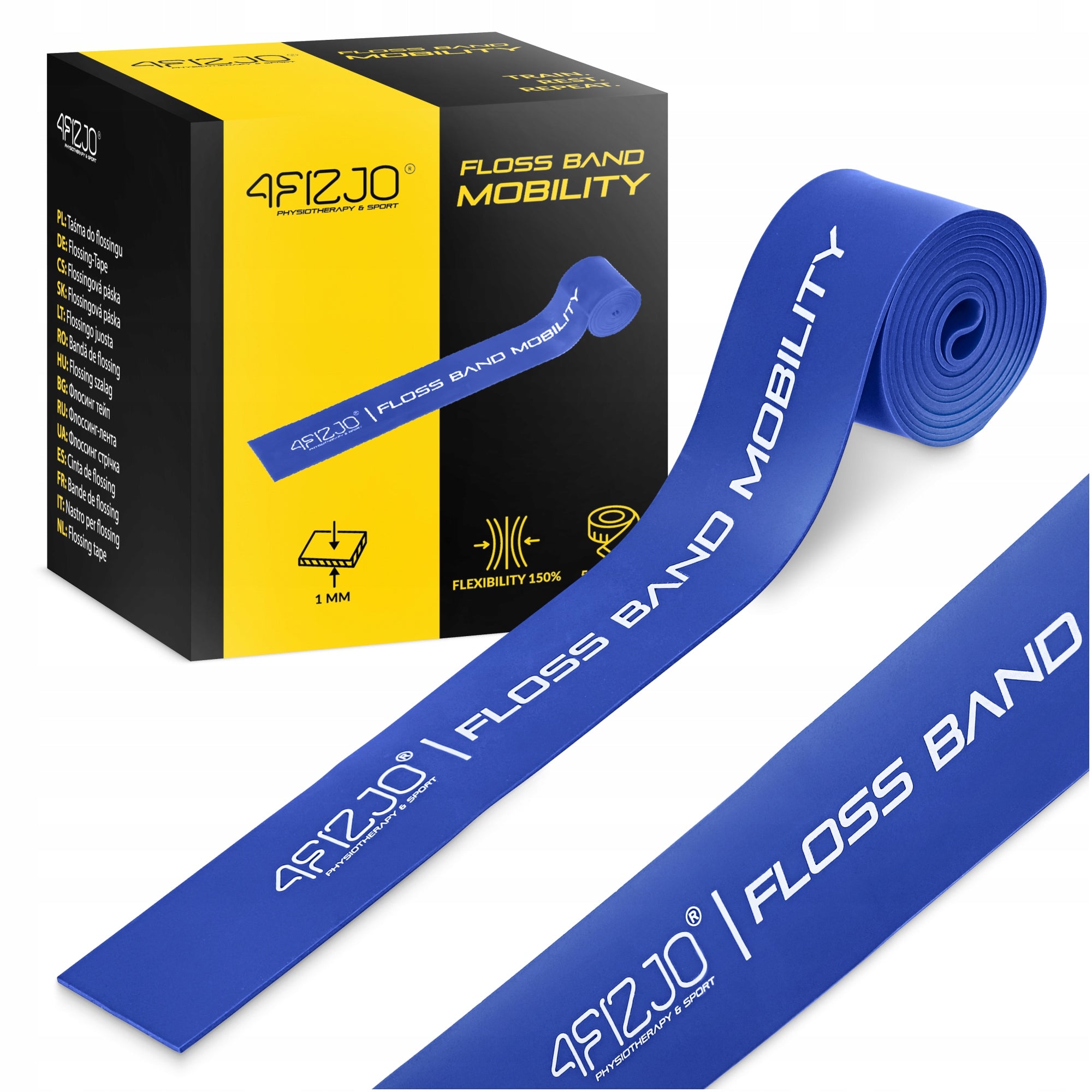 FLOSS BAND COMPRESSION TAPE RUBBER FOR FLOSSING MUSCLE REHABILITATION 1MM