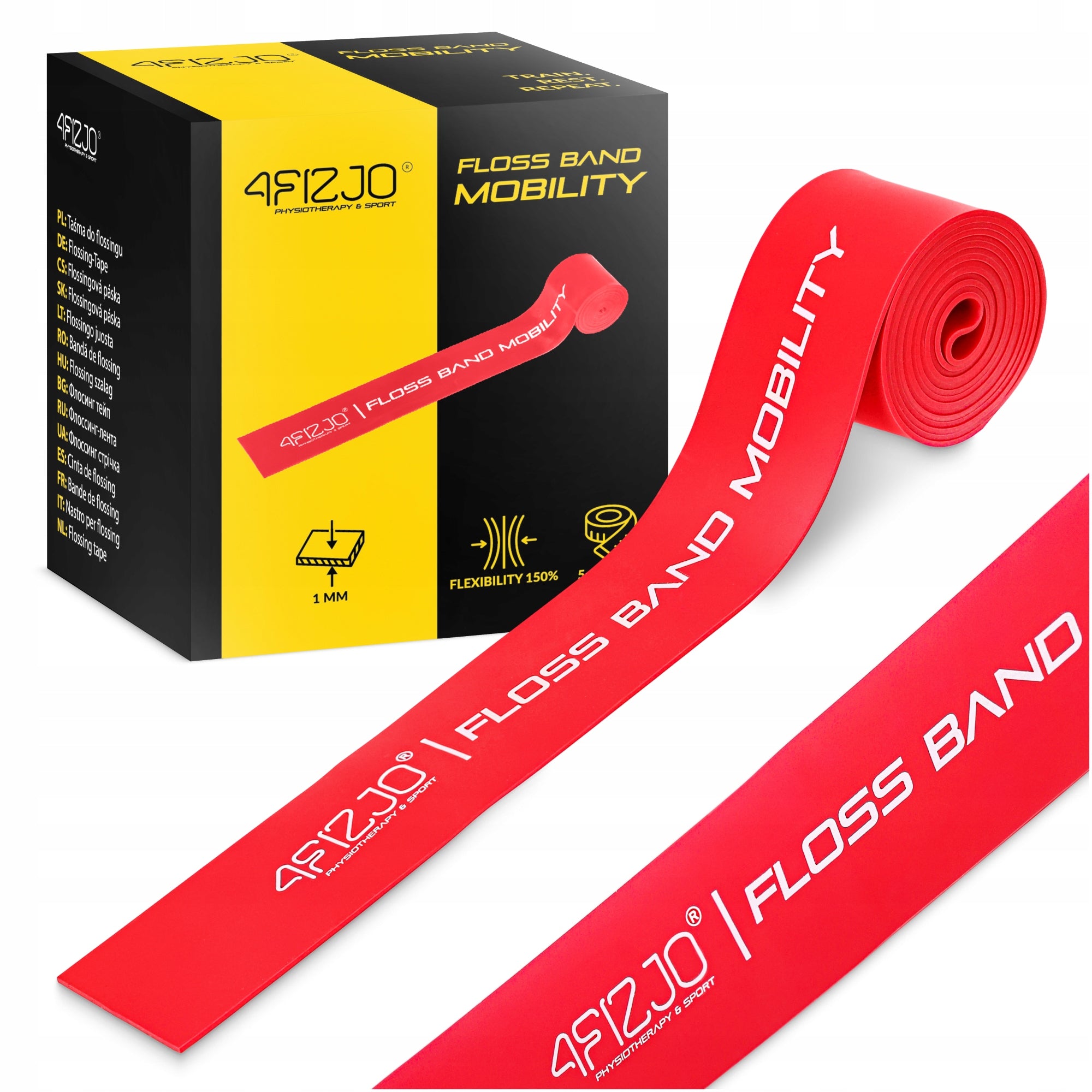 FLOSS BAND COMPRESSION TAPE RUBBER FOR FLOSSING MUSCLE REHABILITATION 1MM