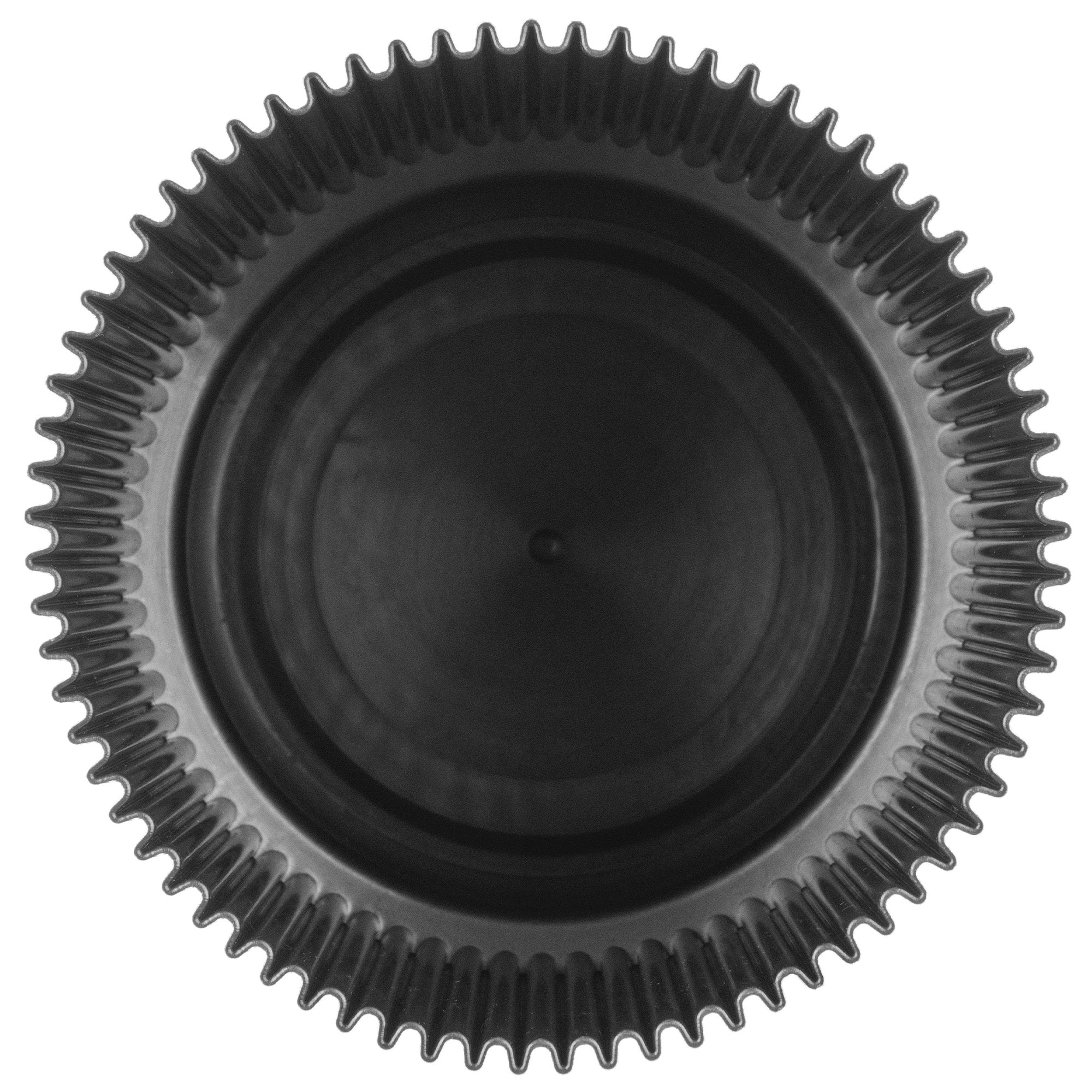 FLOWER POT 15cm PLANT COVER FLOWERBED PLASTIC BLACK Shape round
