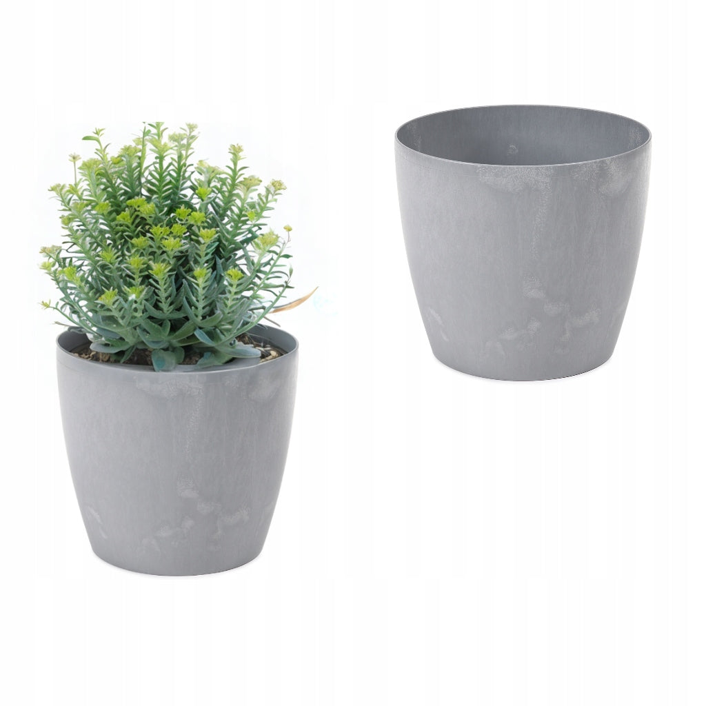 FLOWER POT CASING MAGNOLIA 25 ECO RECYCLED CONCRETE EFFECT GRAY CONCRETE