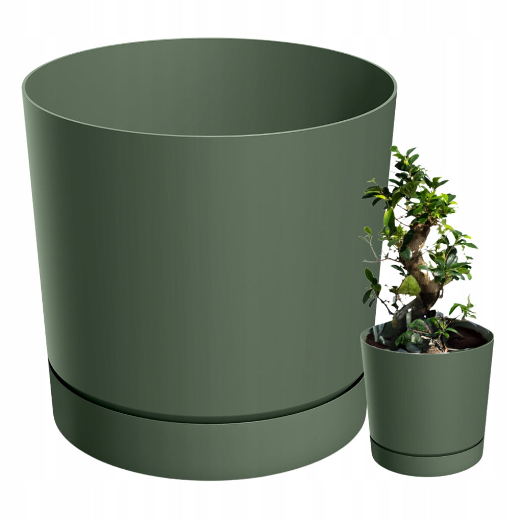 FLOWER POT COVER WITH STAND 15cm TUBO P DPOP150 Green Pine