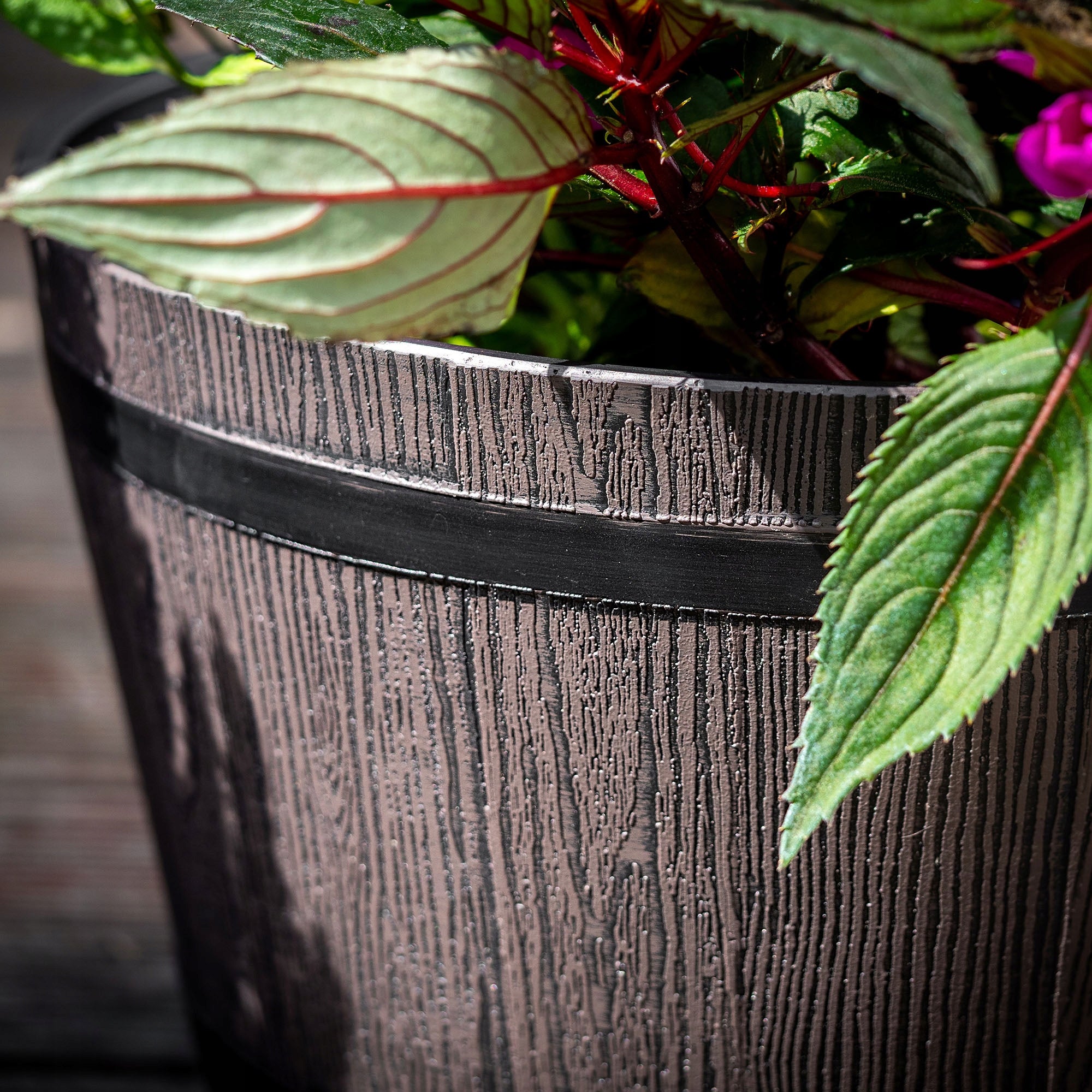 FLOWER POT GARDEN PLANTER 50cm LARGE FOR TERRACE FLOWERS COVER FLOWERBED ROUND Brand Kadax