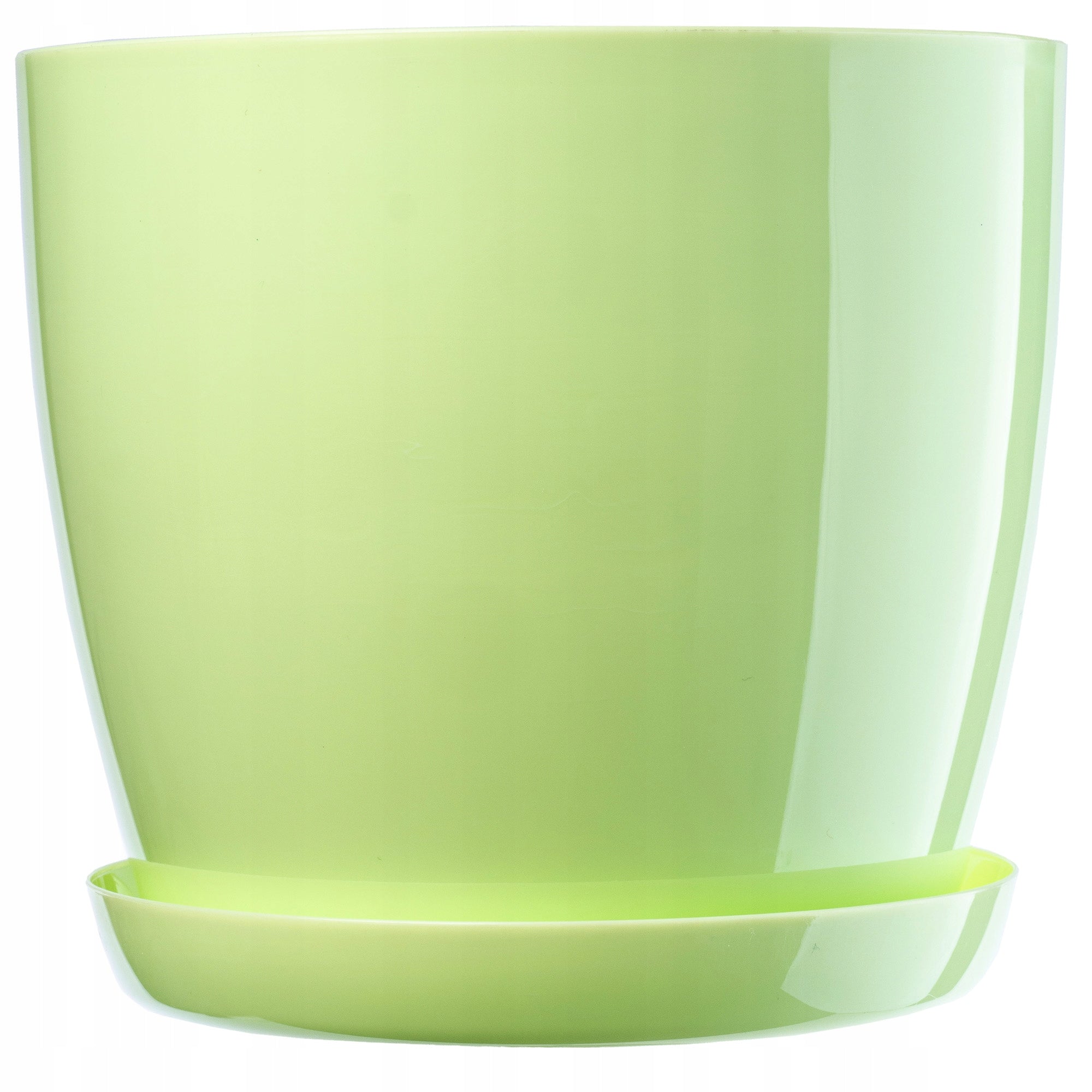 FLOWER POT WITH STAND PLASTIC COVER FLOWER POT 23cm GREEN FOR FLOWERS KADAX Length 18 cm