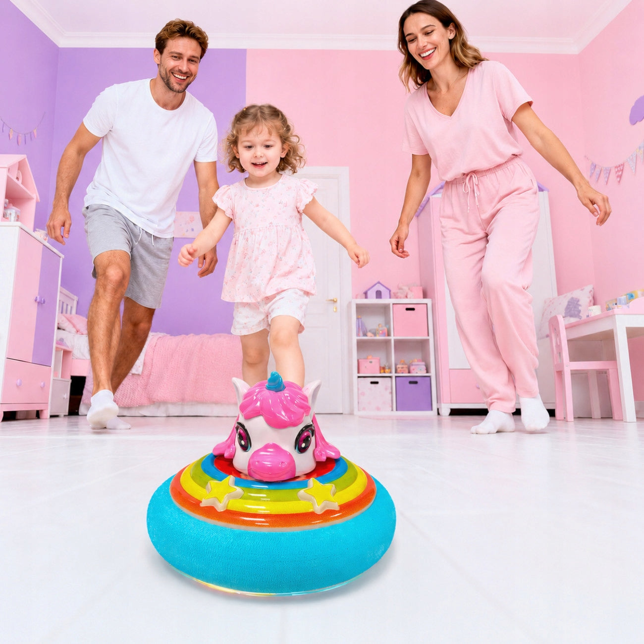 FLYING BALL UNICORN FOOTBALL TO PLAY AT HOME LEVITATING CYMBERGAJ GIFT Kind other