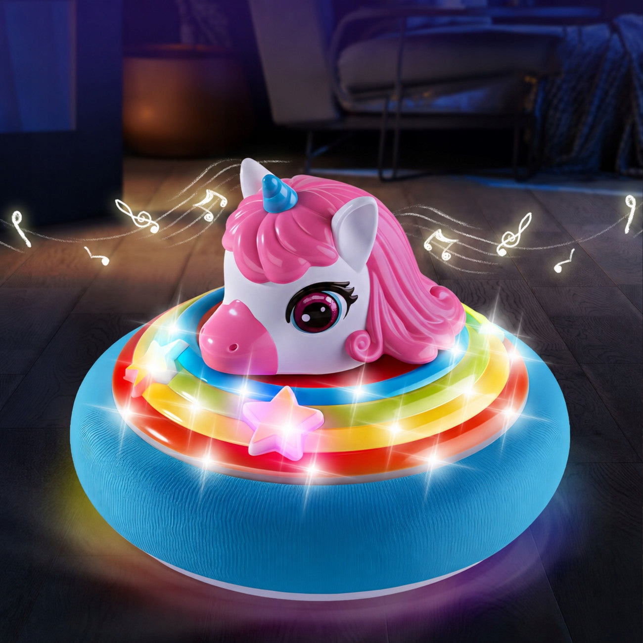 FLYING BALL UNICORN FOOTBALL TO PLAY AT HOME LEVITATING CYMBERGAJ GIFT Manufacturer code POWIETRZNA PIŁKA AIR BALL LED DLA DZIECI