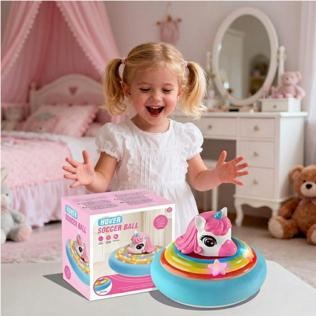FLYING BALL UNICORN FOOTBALL TO PLAY AT HOME LEVITATING CYMBERGAJ GIFT Number of pieces in the set 1 pcs