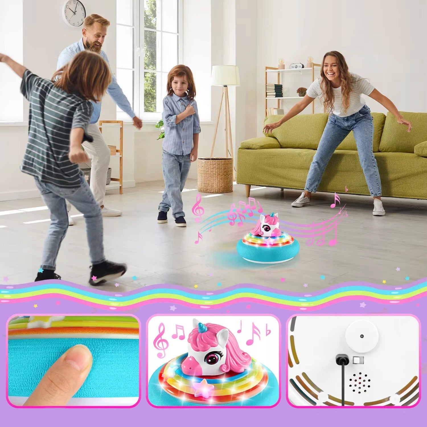 FLYING BALL UNICORN FOOTBALL TO PLAY AT HOME LEVITATING CYMBERGAJ GIFT Packaging status original