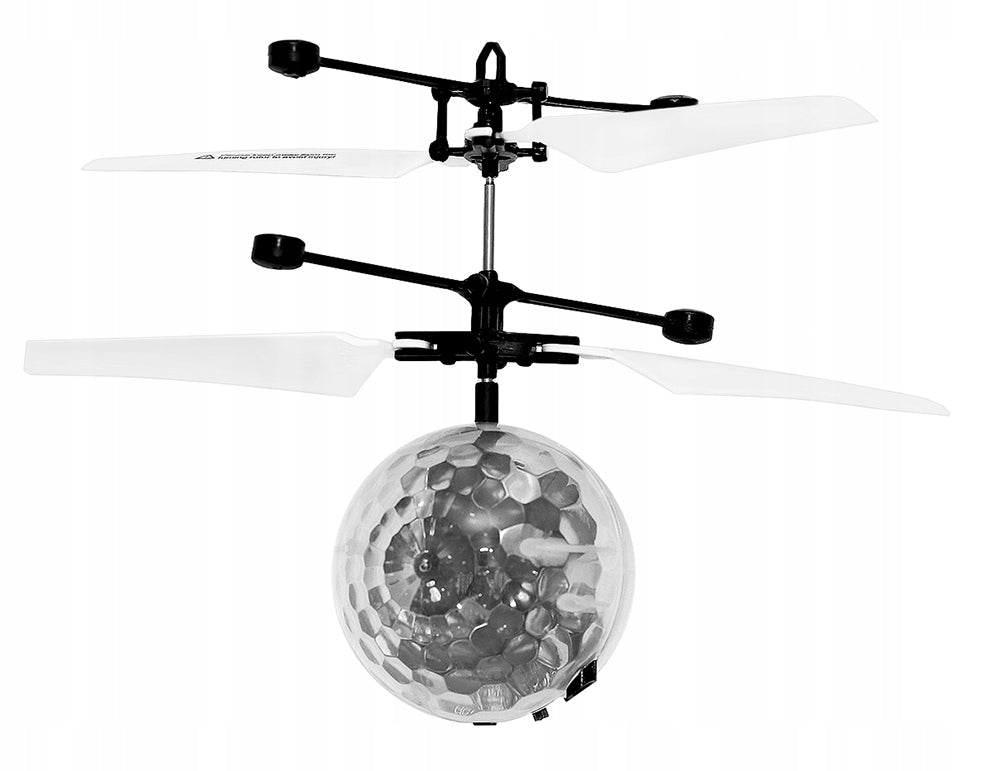 FLYING DISCO BALL LED DRONE HELICOPTER Manufacturer code 6241