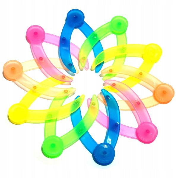 FLYING FOLDING DISC DECOMPOSING IN FLIGHT COLORFUL Kid's age 3+ years
