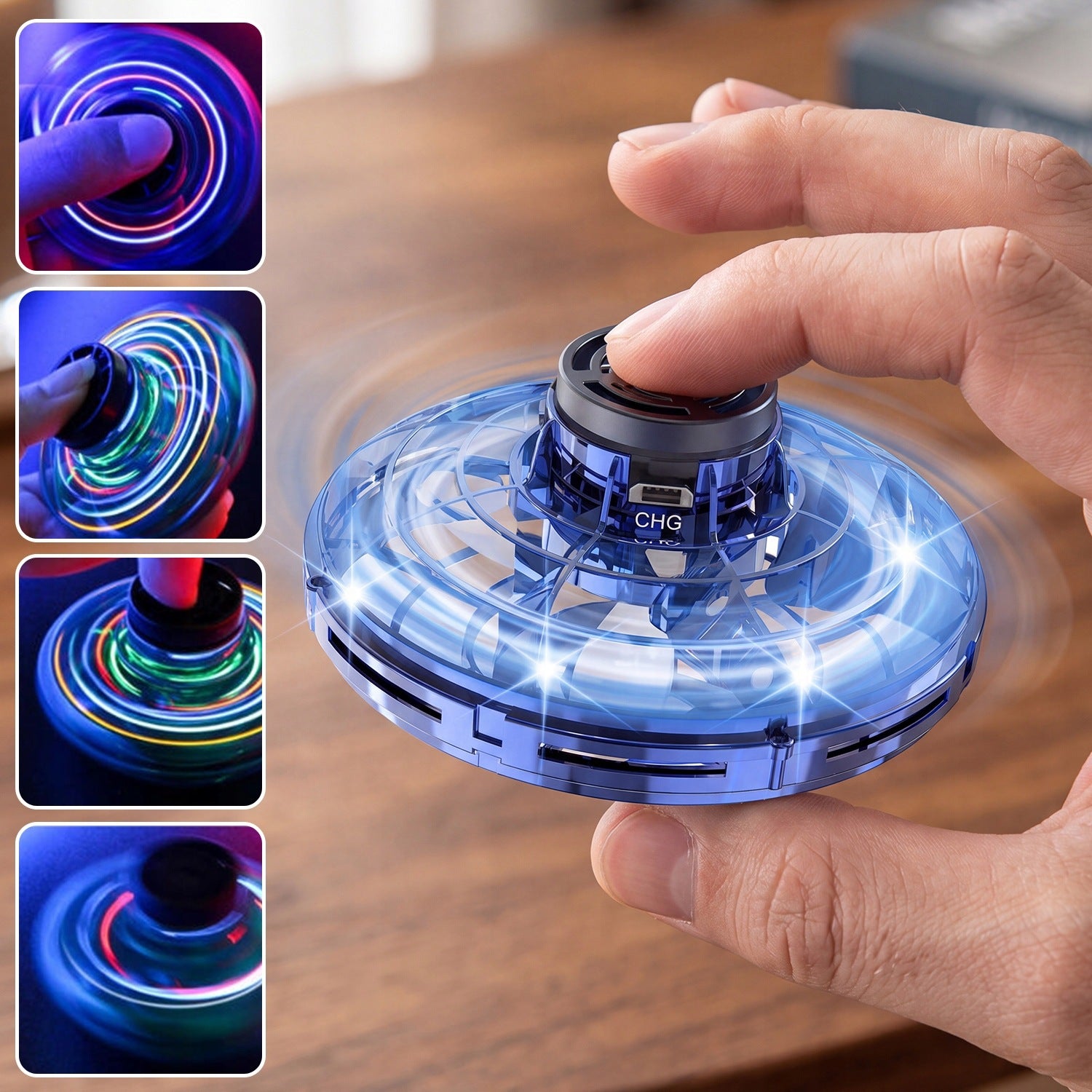 FLYING HAND CONTROLLED SKILL TOY UFO With Gesture Sensor & Light Packaging status original