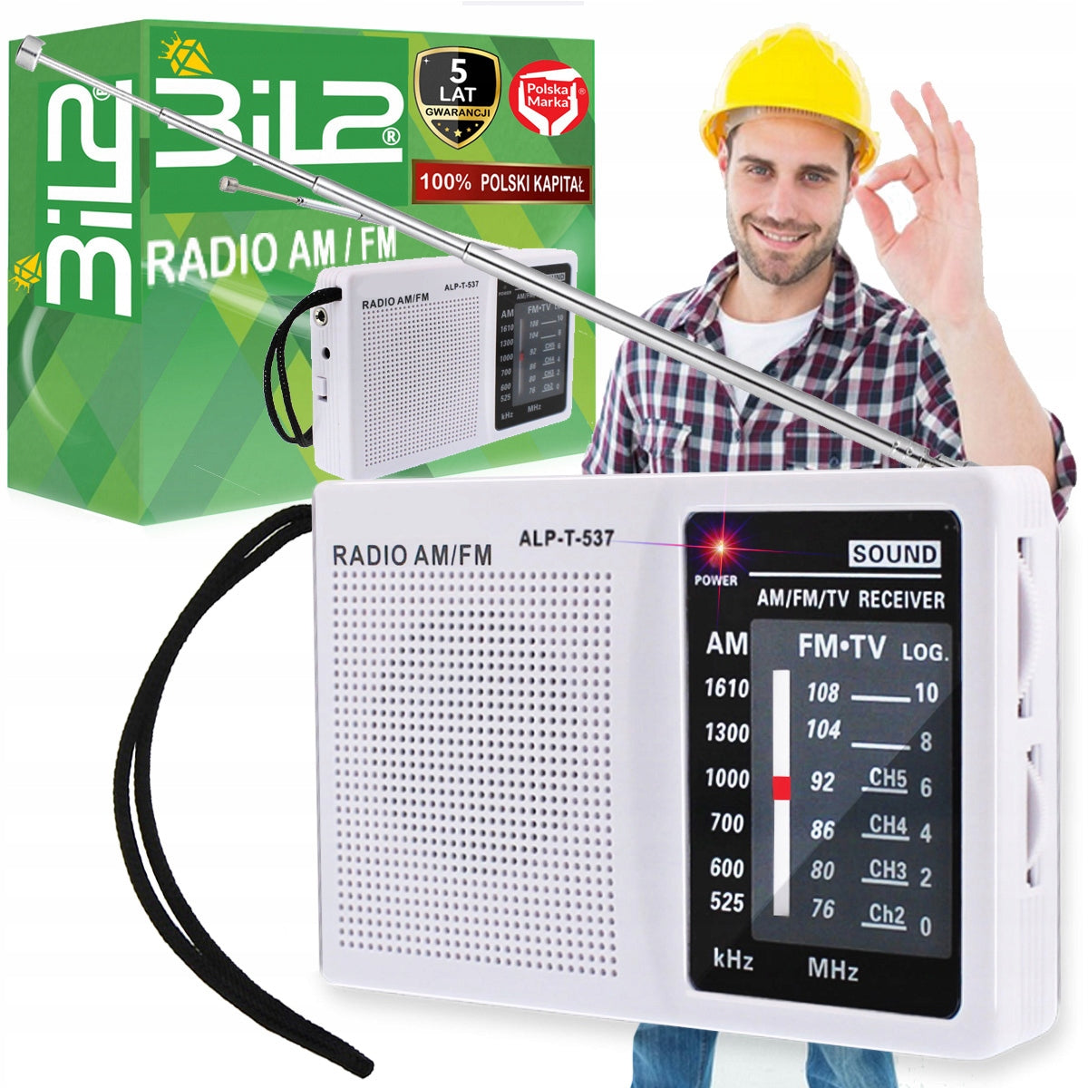 FM AM Portable Radio Kitchen Building Small For Pocket Batteries