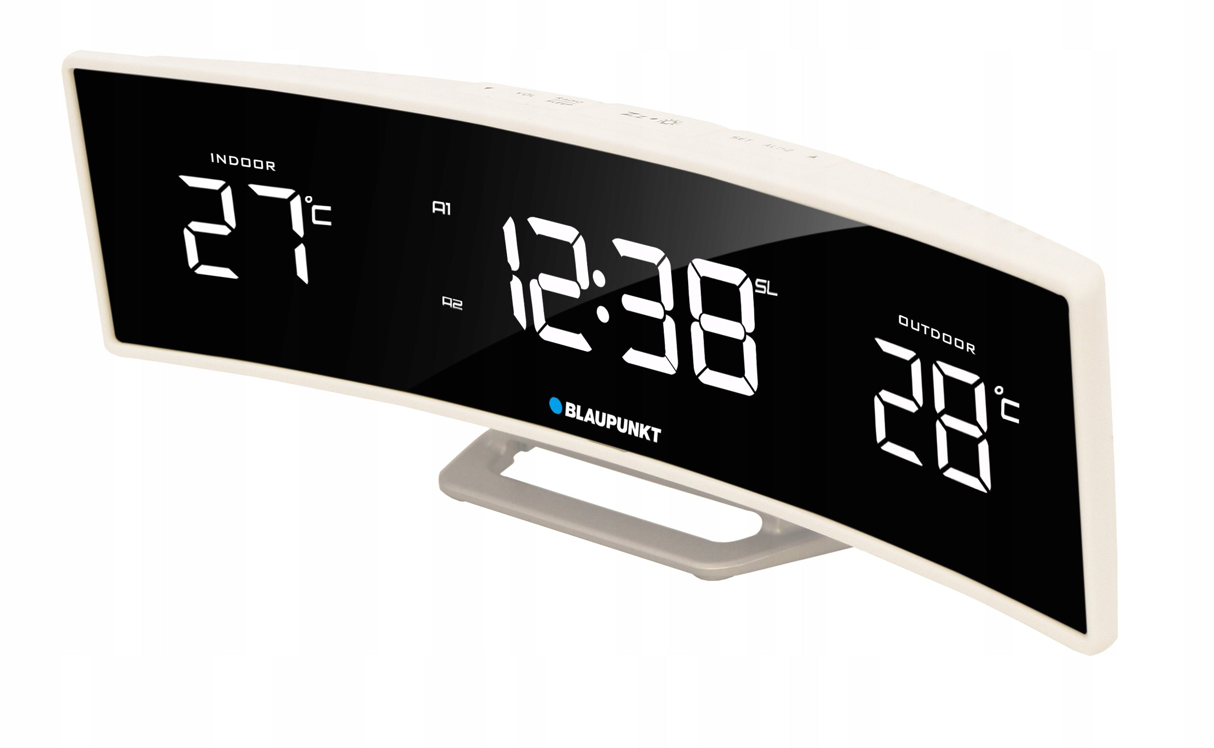 FM Network Radio Blaupunkt CR12WH LED CLOCK ALARM TEMPERATURE SENSOR