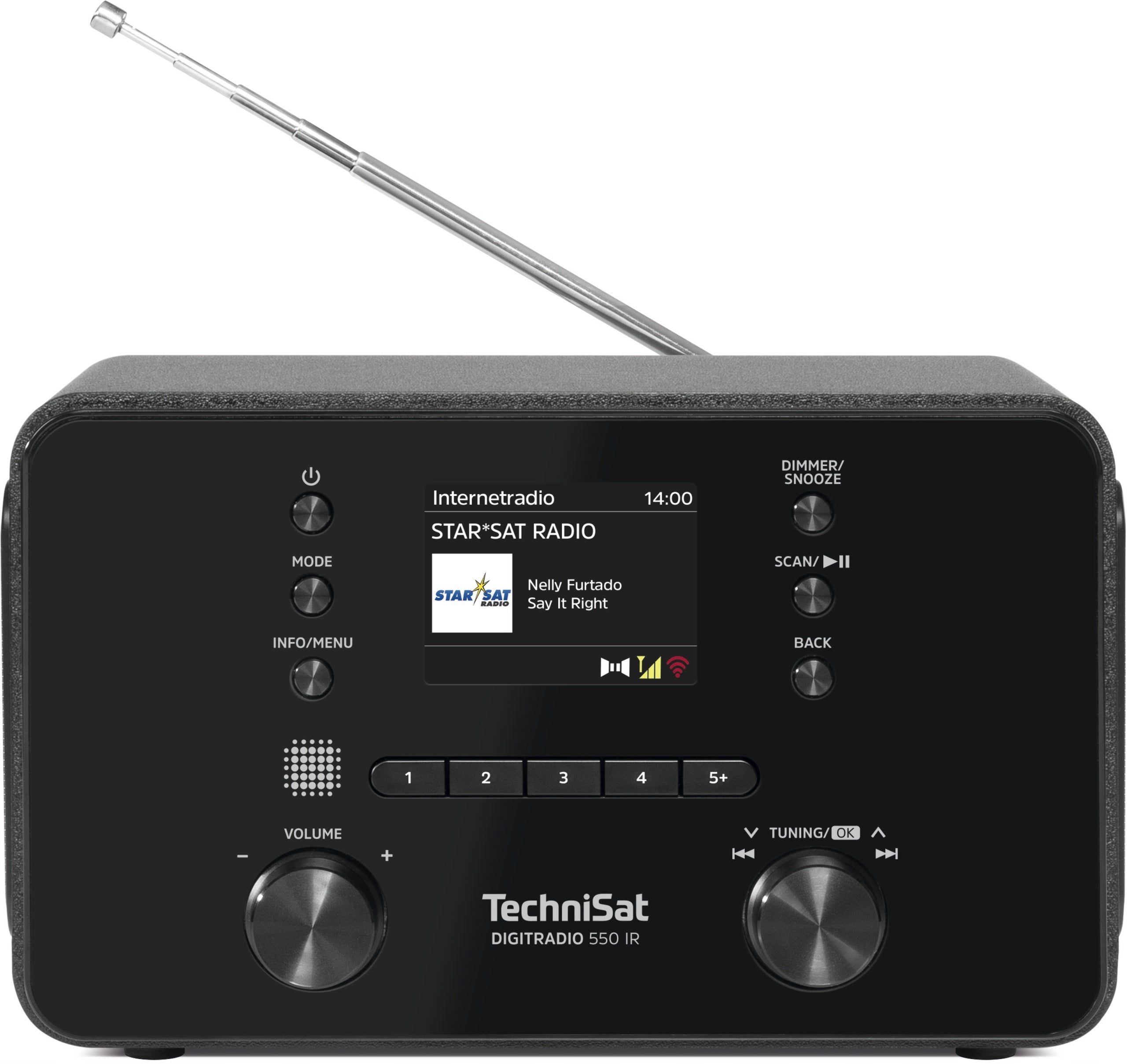 FM Radio Digital DAB+ Internet Technisat 550 IR WiFi USB Bluetooth MP3