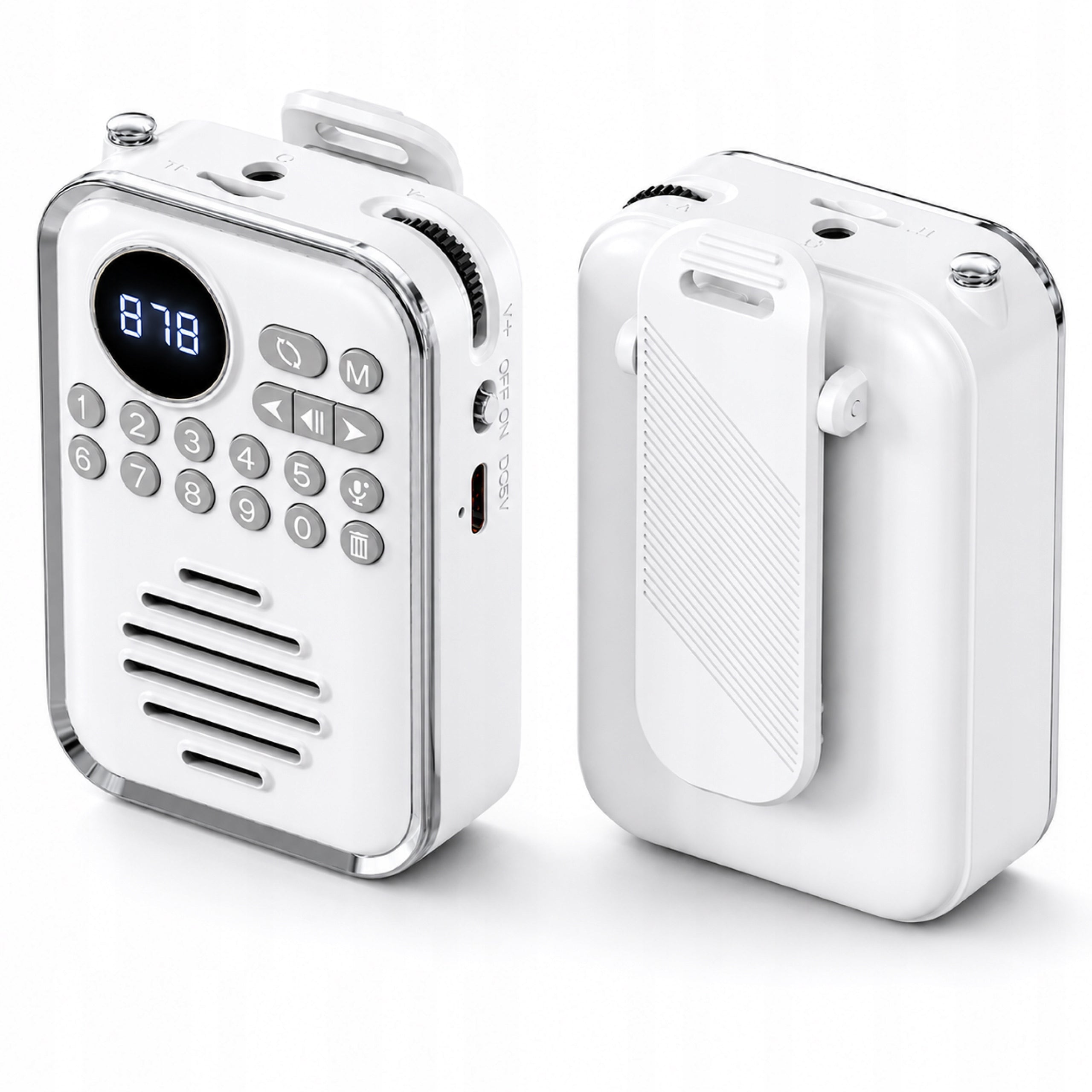 FM Radio Portable Bluetooth 5.0 MP3 USB-C Pocket Speaker 5W microSD Packaging status original