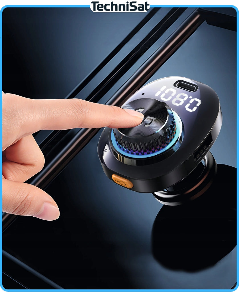 FM Transmitter TechniSat DIGICAR 100 BT Handsfree Bluetooth 5.1 PD 20W Manufacturer code 76-5257-00