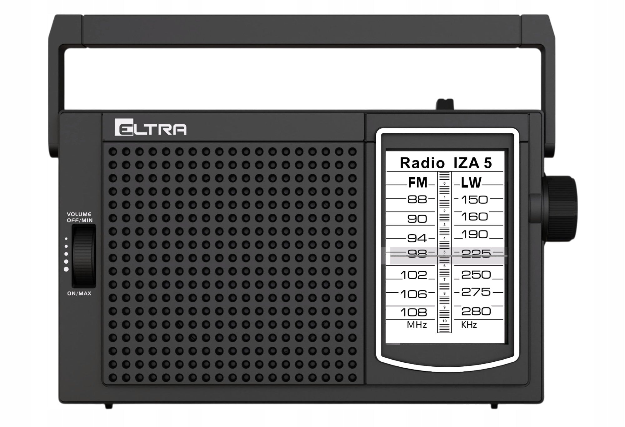 FM network and battery radio, LW Eltra IZA 5 for kitchen, garden, per plot