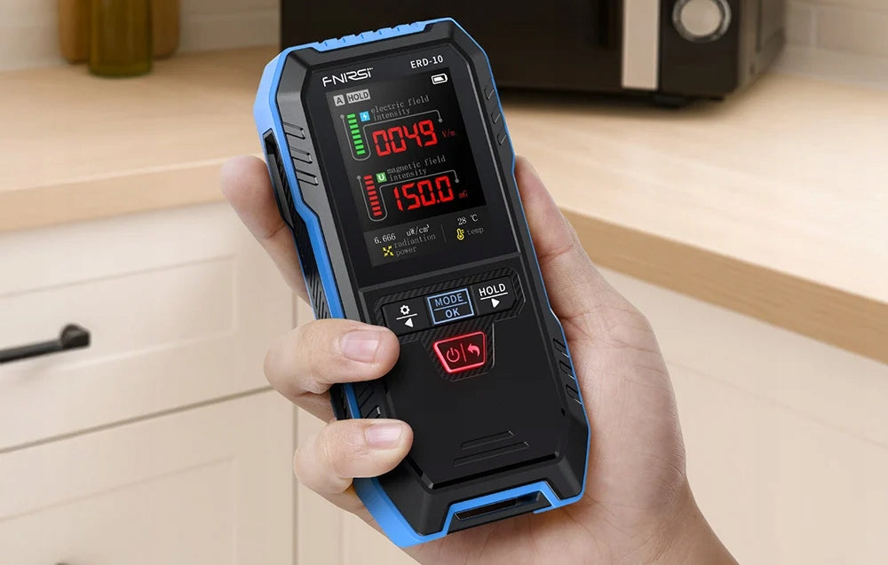 FNIRSI ERD-10 Electromagnetic Radiation Detector USB-C 1000 mAh Manufacturer code ERD-10