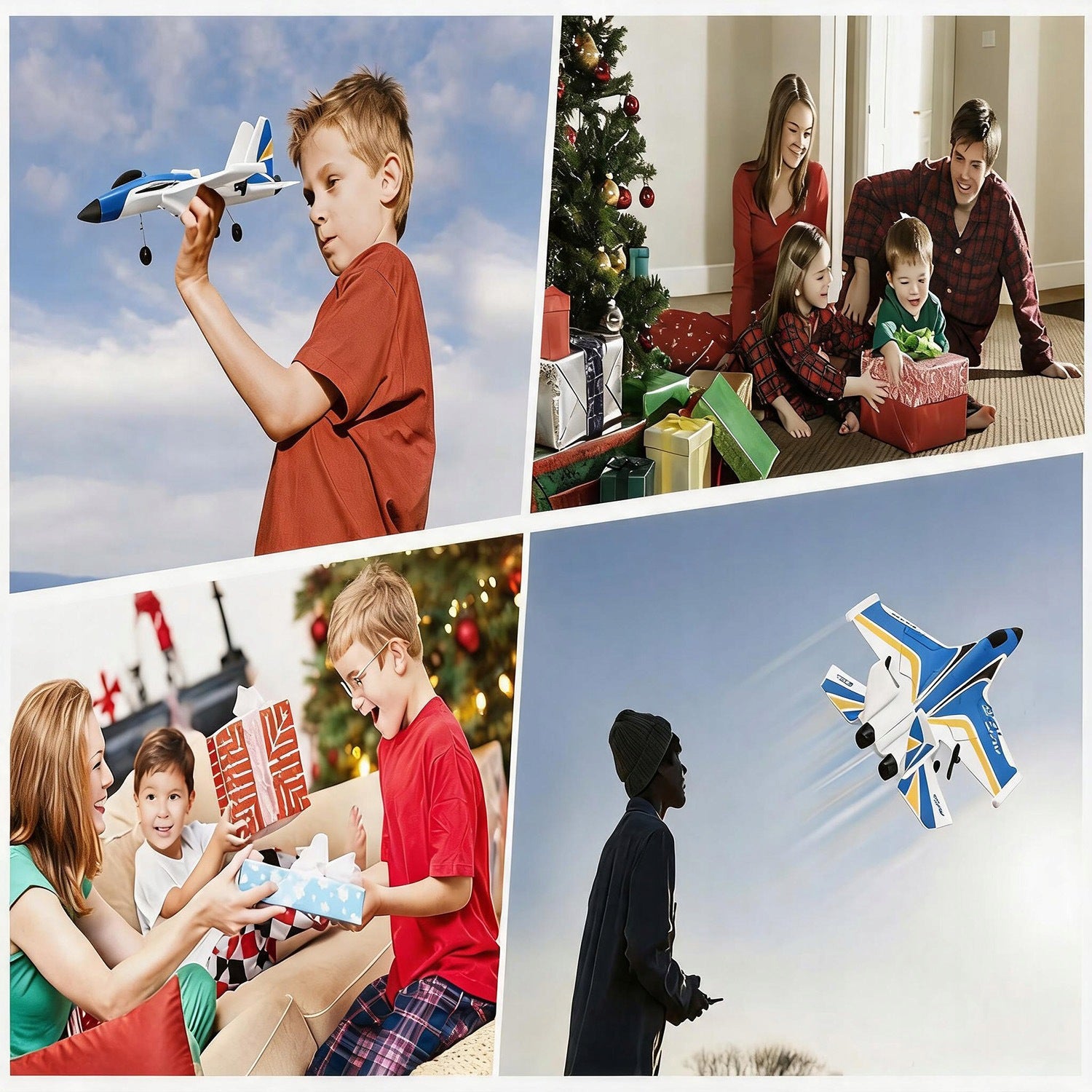 FOAM AIRCRAFT REMOTE CONTROLLED 360° DRONE JET WITH LIGHT REMOTE CONTROL Packaging status original