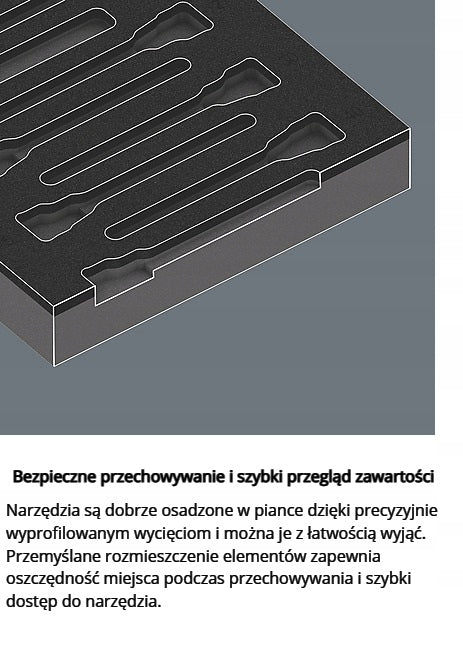 FOAM INSERT ZYKLOP 3/8''B, SET 1, 22CZ. WERA Manufacturer code 4013288225313