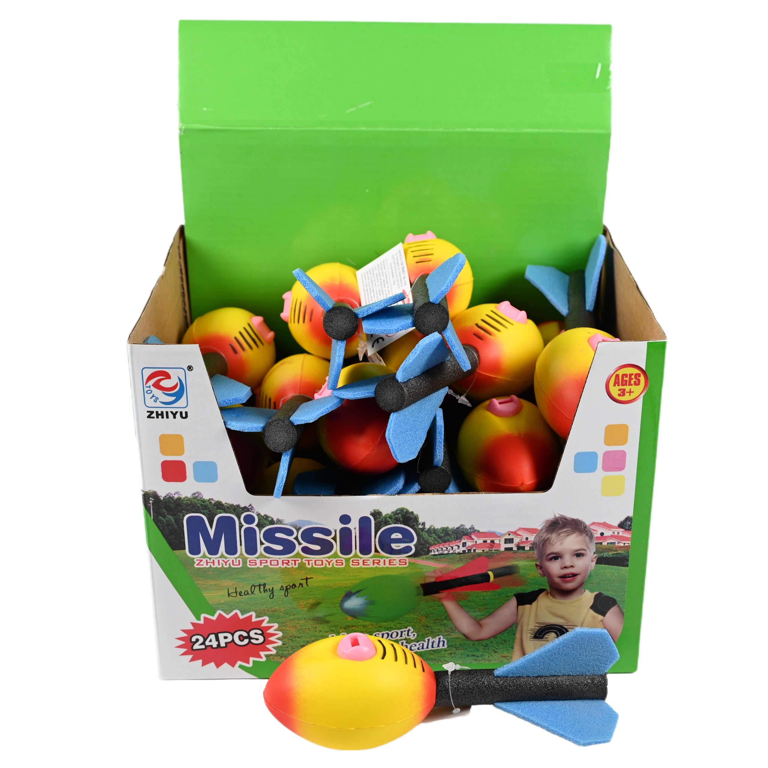 FOAM RACKET WHISTLING THROWING BULLET WITH WHISTLE SOFT SAFE Brand Midex
