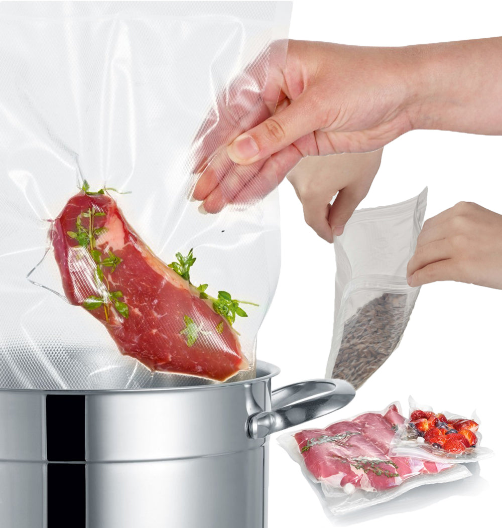 FOIL BAGS FOR VACUUM SEALER SEVERIN 50 PCS 30X40cm Packaging status original
