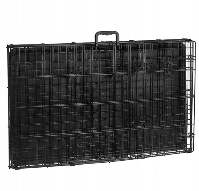 FOLDABLE DOG CAGE LARGE STRONG XL 42" PEN Product height 76 cm