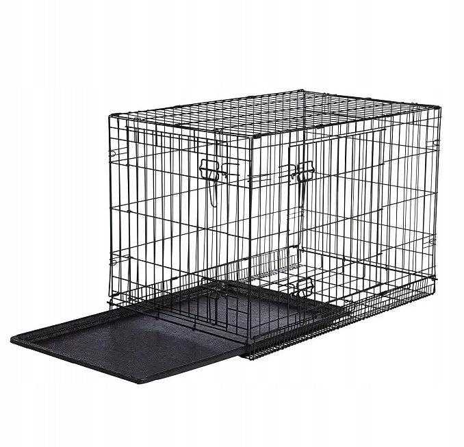 FOLDABLE DOG CAGE LARGE STRONG XL 42" PEN Product width 74 cm