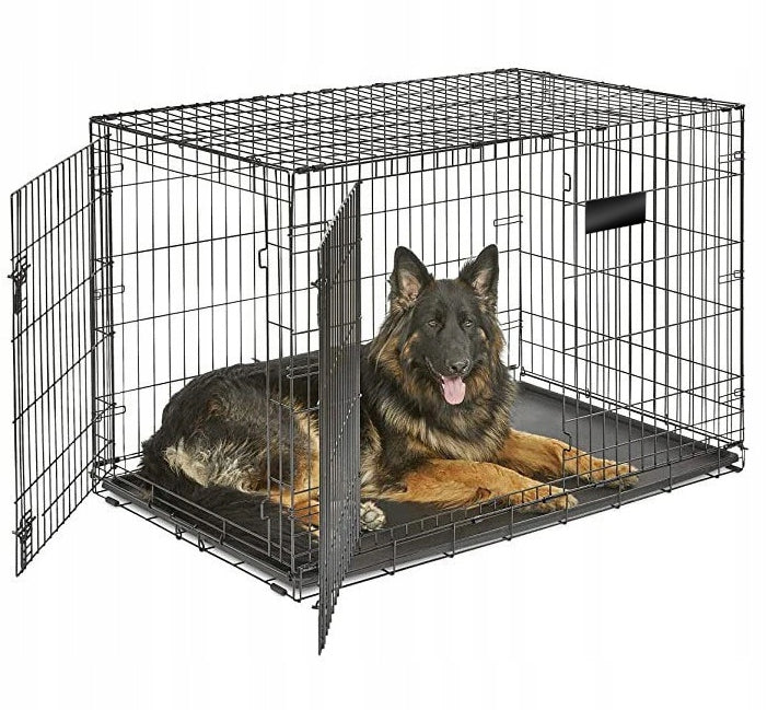 FOLDABLE DOG CAGE LARGE STRONG XL 42" PEN