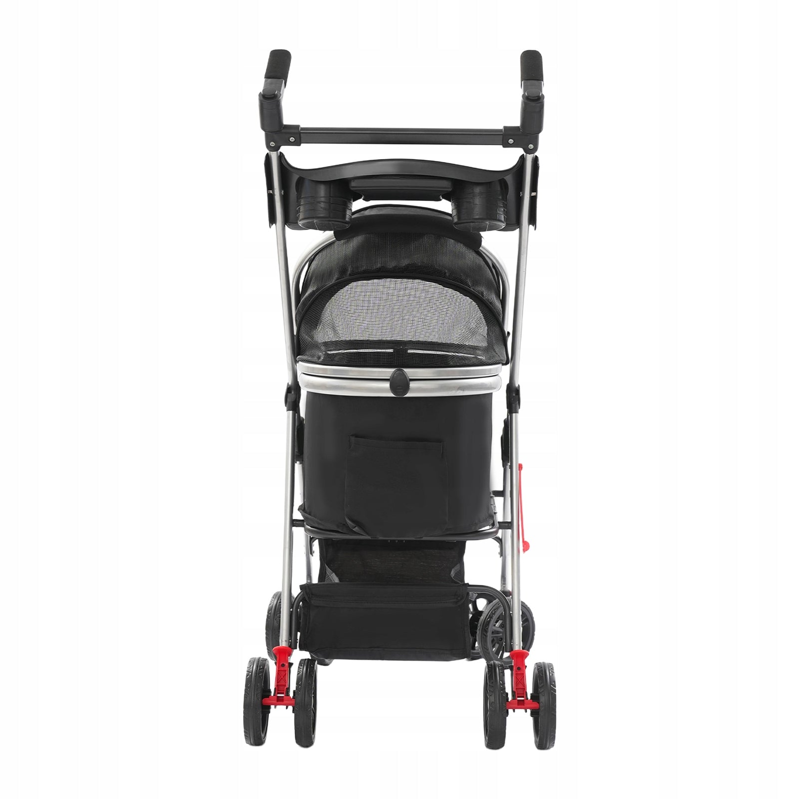 FOLDABLE SMALL PET STROLLER DOGS CATS TROLLEY DETACHABLE BASKET Maximum animal weight 12 kg