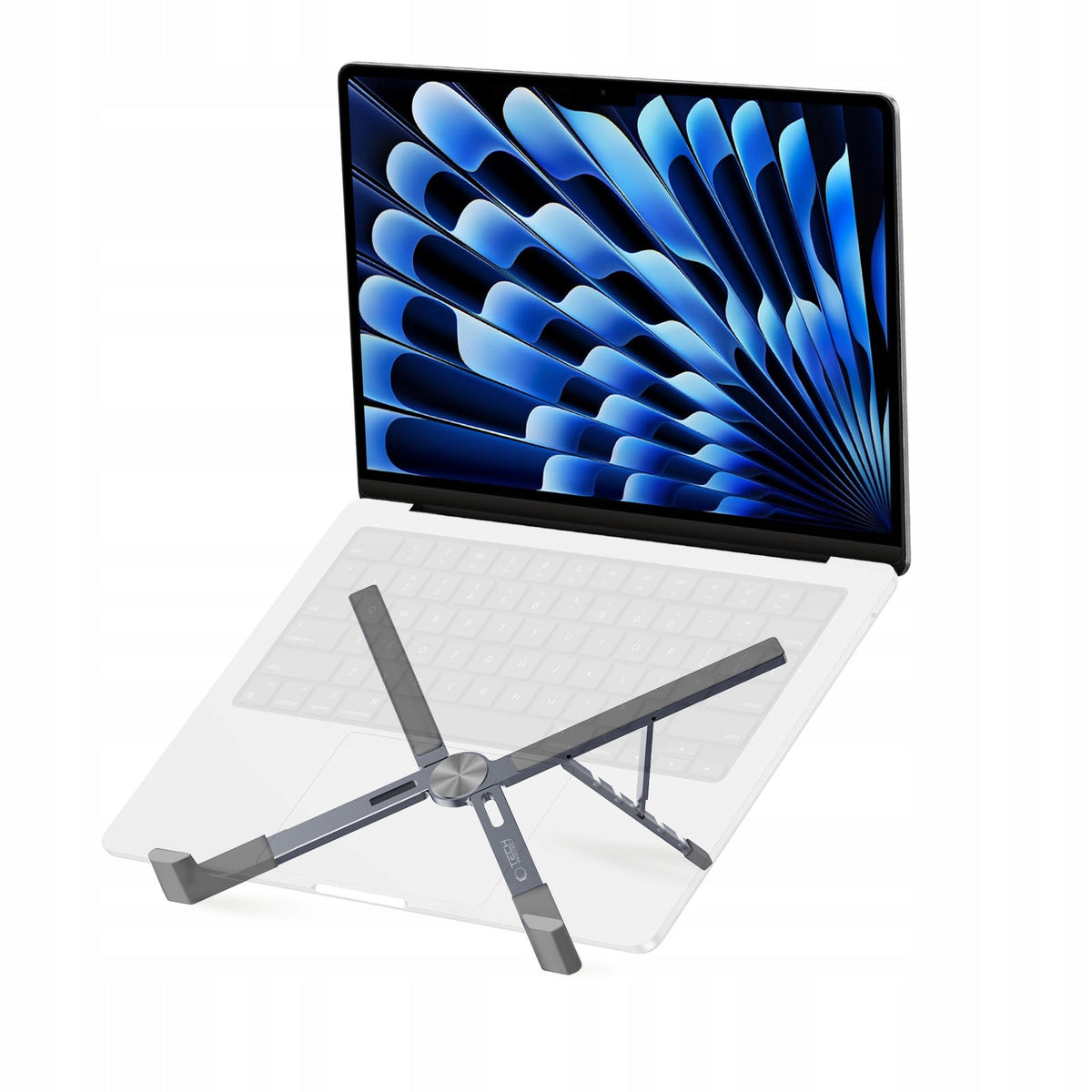 FOLDABLE STAND WITH ADJUSTABLE UNDER FOR LAPTOP / MACBOOK AIR PRO Packaging status original
